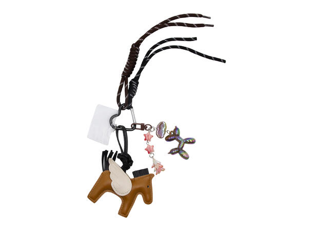 Veskepynt & Nøkkelring multi hest brun 