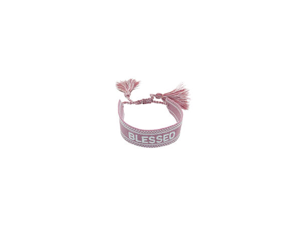 Armbånd "BLESSED" rosa 