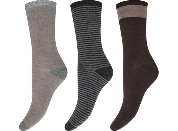 DECOY 3-pack ankle sock bamboo Multicolour 37-41 - AW25 
