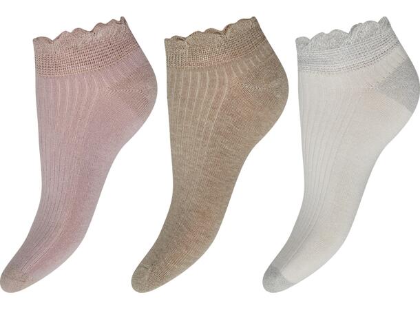 DECOY 3-pack sneaker sock bamb Multicolor 37-41 Økotex - SS26 