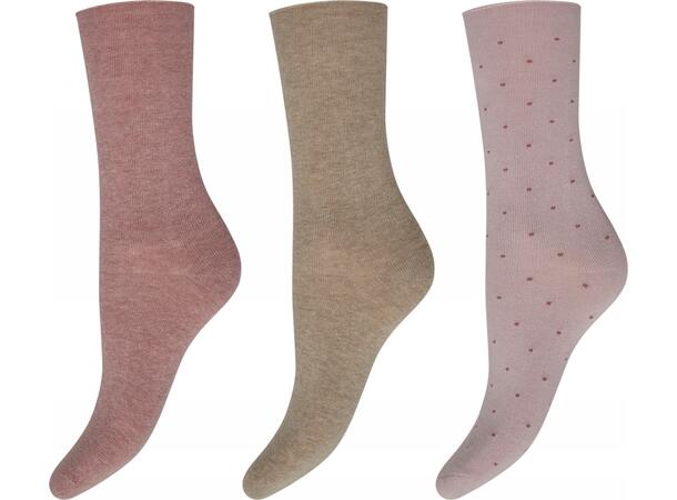 DECOY ankle sock fine knit bam Multicolor 37-41 Økotex - SS26 