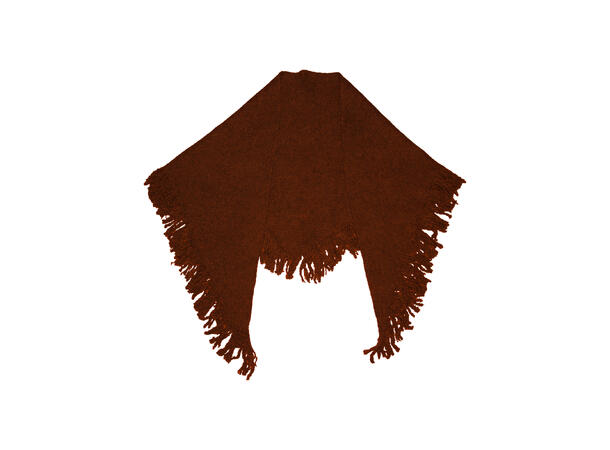 Dame sjal m/frynser 60x160 Rust Høst26 