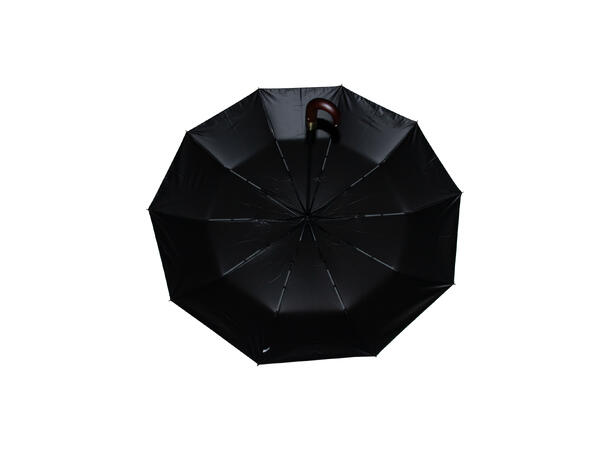 Lillehammer Paraply ensfarget sort (med tre håndtak) 