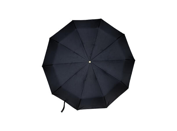 Lillehammer Paraply ensfarget sort (med tre håndtak) 