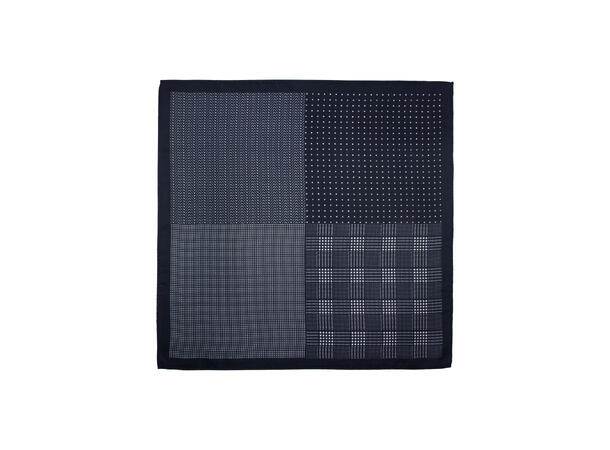 Lommetørkle multi mønster sort 