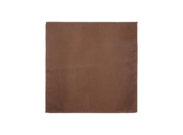 Lommetørklær 30x30 ensf. brun 