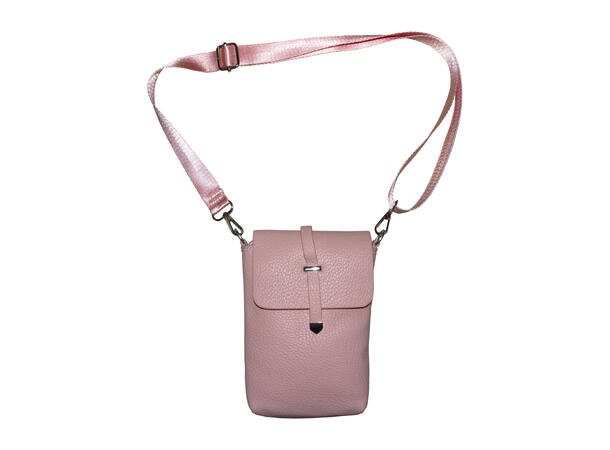 Mobilveske enkel m/small skulderrem rosa 