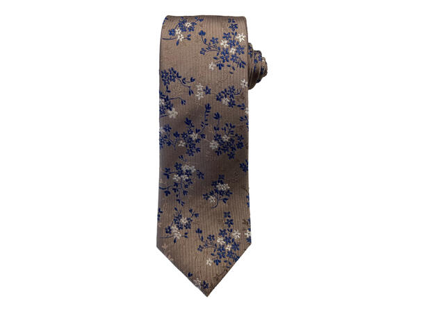 Santi Silkeslips mønstert 7,5 cm beige 