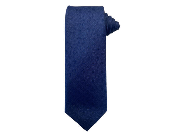 Santi silkeslips+lommetørkle mønstert* sett hengende navy 