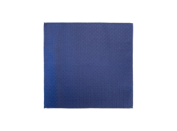 Santi silkeslips+lommetørkle mønstert sett hengende navy 