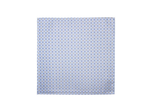 Santi silkeslips+lommetørkle mønstret sett hengende beige 