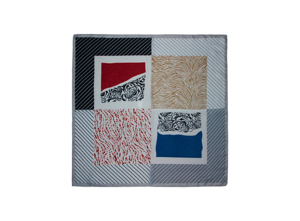 Skjerf 4-sidet 65x65 sort 