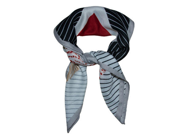 Skjerf 4-sidet 65x65 sort 