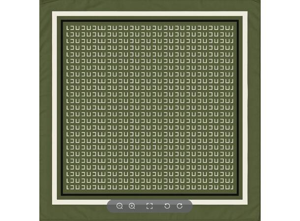 Skjerf enkel mønster 70x70 grønn* 