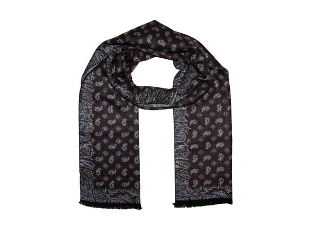 Skjerf herre mønstert 35x180 brun Høst26 