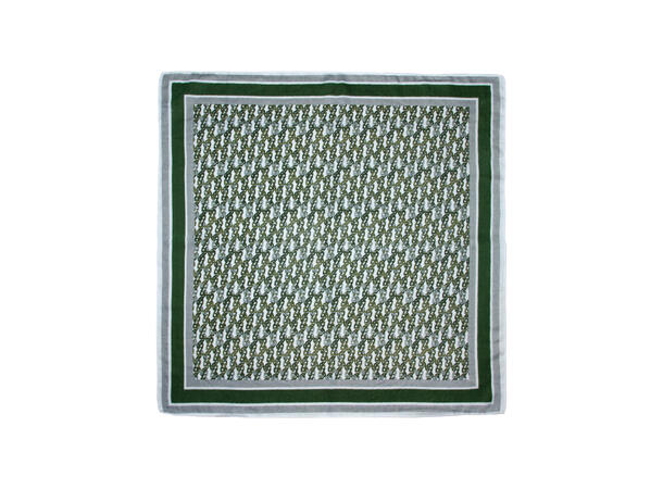 Skjerf kjede-mønster 65x65 grønn 