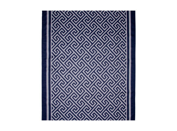 Skjerf labyrint 65x180 blå Høst26 