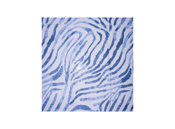 Skjerf m/dyreprint look 90x180 blå 