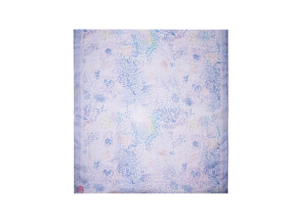 Skjerf mønstret 90x190 blå 