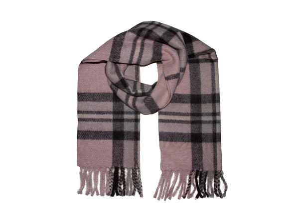 Skjerf rutet 40x180 rosa Høst26 