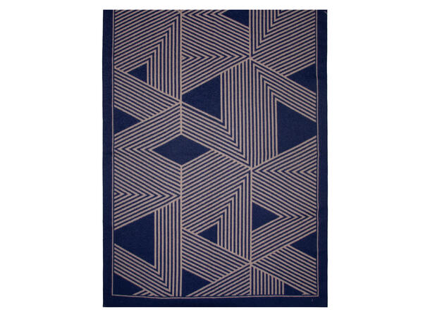 Skjerf stripet 65x180 blå Høst26 