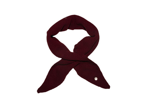 Skjerf triangel m/knyting vinrød 26x85 Høst26 