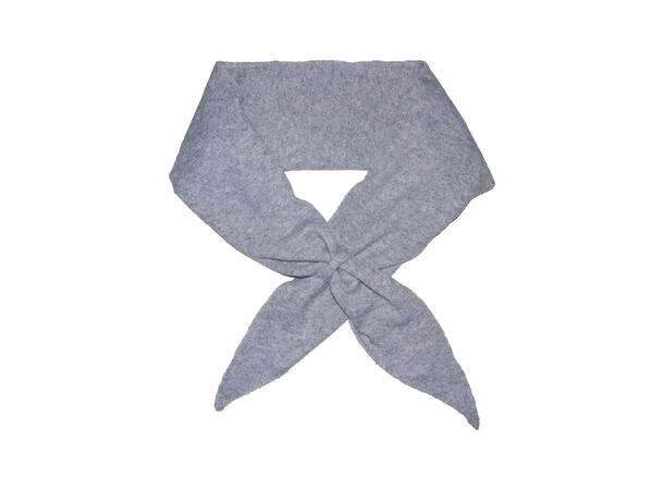 Skjerf triangel stor m/knyting 65x170 Lys grå Høst26 