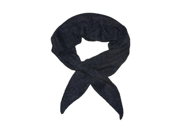 Skjerf triangel stor m/knyting 65x170 Mørk grå Høst26 