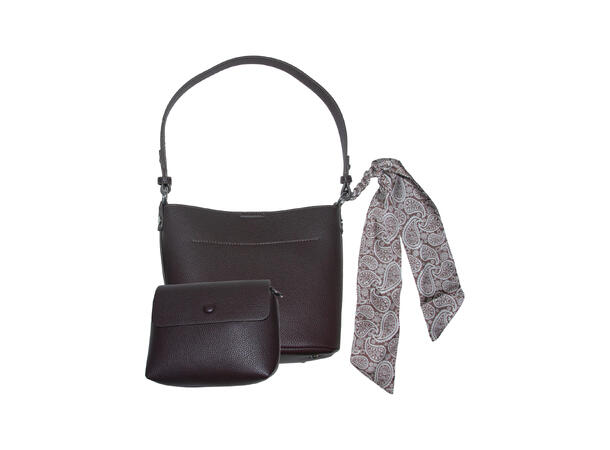 Veske m/løs innerveske brun 