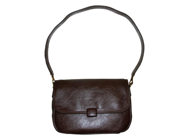 Veske skinn-look brun AW26 