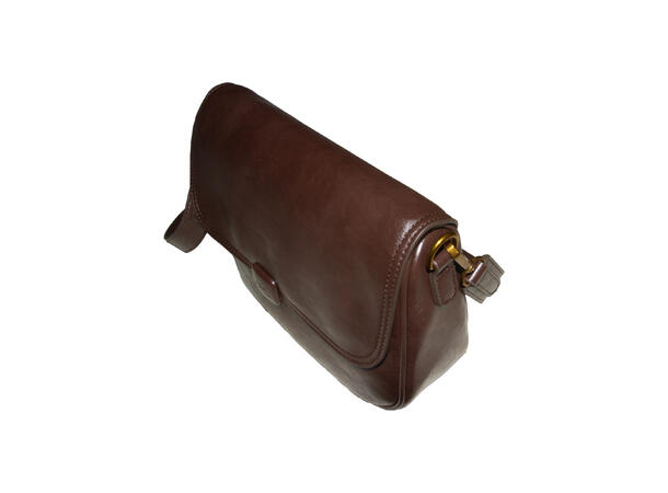 Veske skinn-look brun Høst 26 