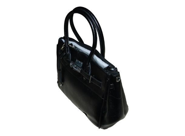 Veske skinn-look sort AW26 