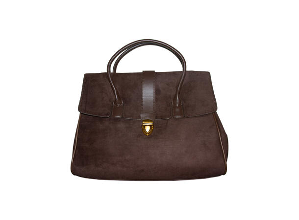 Veske velvet-look brun AW26 
