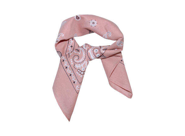 Bomull skjerf lys rosa 