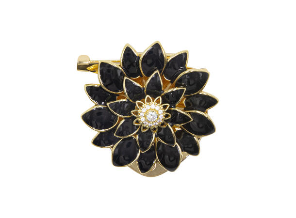 Brosje blomstehode sort* 