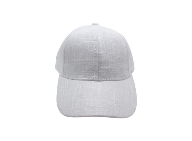 Caps "summer" lin lys hvit SS26 