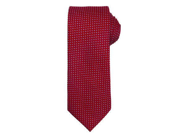 Da Vinci slips+lommetørkle mønstert sett hengende rust 