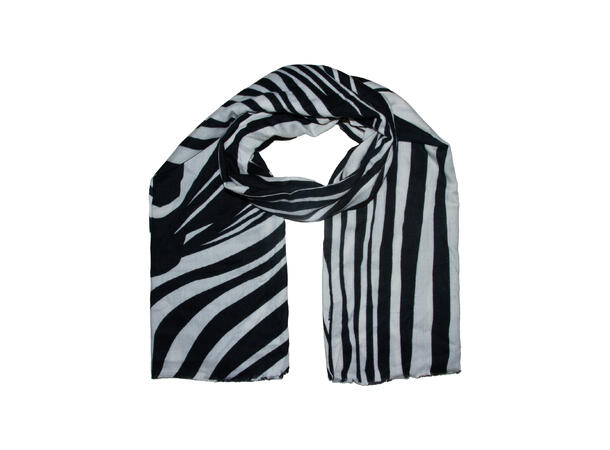 Dame skjerf zebra 90x180 sort Høst26 