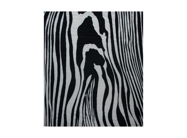 Dame skjerf zebra 90x180 sort Høst26 