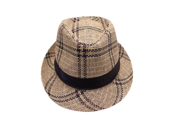 Hatt Herre "Summer" m/ruter camel SS27 