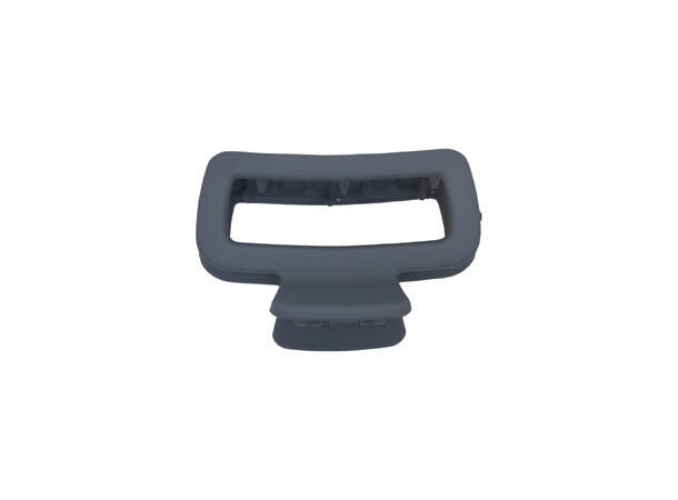 Hårklype 4,5x3cm ensfarget grå 