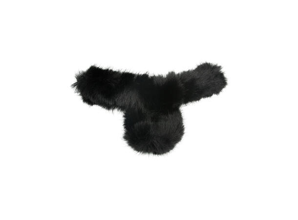 Hårklype "fake fur" sort 
