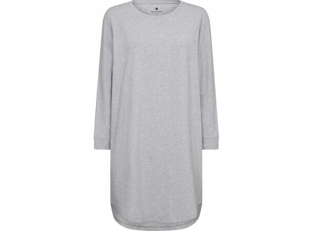 JBS of DK woman ls big tee Light grey melange M - NOOS 