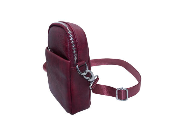 Mobilveske enkel vinrød 