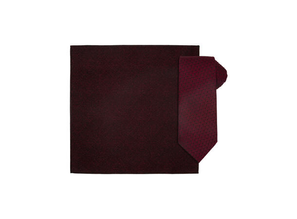 Santi 8cm silkeslips+lommetørkle mønster sett hengende plumme 