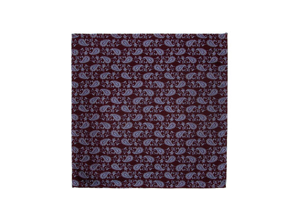 Santi 8cm silkeslips+lommetørkle sett hengende vinrød 