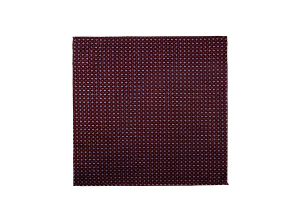 Santi 8cm silkeslips+lommetørkle sett hengende vinrød 