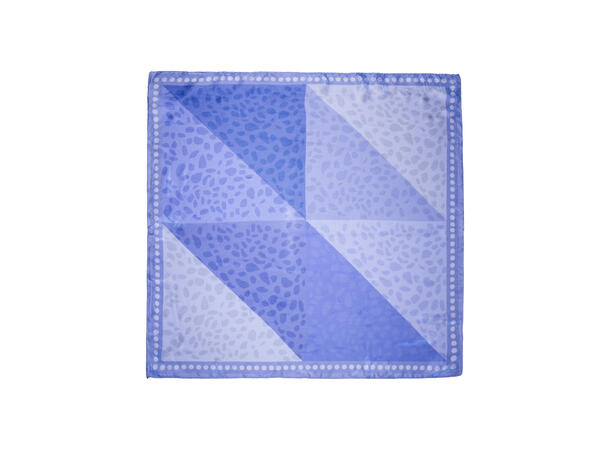 Skjerf animal 70x70 blå* 