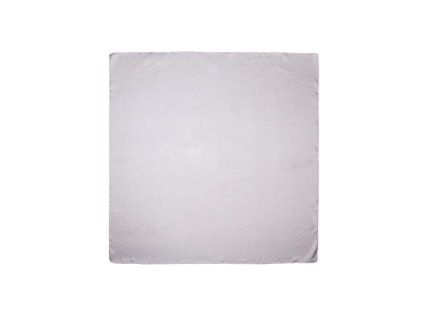 Skjerf ensfarget 70x70 hvit 