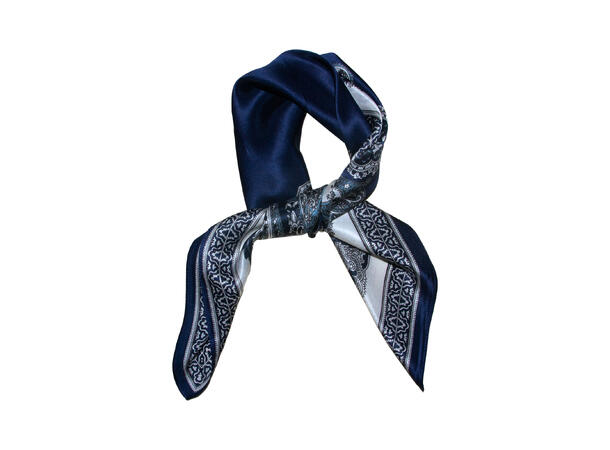 Skjerf klassisk SILKE 70x70 Navy 